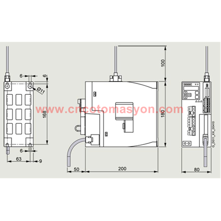 750 Watt Siemens V90 Sürücü 6SL3210-5FE10-8UA0